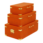 Комплект оранжевых чемоданов Golden Twigs варинант исполнения - 2 | Loft Concept в Уфе