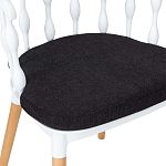 Пластиковый стул на ножках из массива бука Ferret Spiral White варинант исполнения - 8 | Loft Concept в Уфе