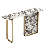 Консоль с прямоугольной мраморной столешницей Vivian Console варинант исполнения - 1 | Loft Concept в Уфе