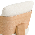Кресло с каркасом из массива дуба Gallin Chair Boucle варинант исполнения - 6 | Loft Concept в Уфе