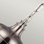 Подвесной светильник со стальным плафоном и белым матовым стеклянным шаром Feiss варинант исполнения - 4 | Loft Concept в Уфе