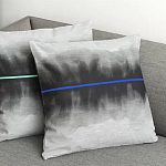 Чехол на подушку хлопковый Blake Boundaries Blue варинант исполнения - 4 | Loft Concept в Уфе