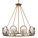 Люстра круглая с прозрачными рельефными плафонами Crystal Prism варинант исполнения - 3 | Loft Concept в Уфе