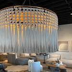 Люстра серая плетеная с кисточками Boho Tassel Chandelier варинант исполнения - 2 | Loft Concept в Уфе