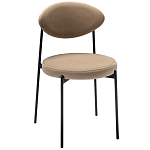 Стул металлический с мягкой спинкой и сиденьем из велюра Alfie Chair варинант исполнения - 4 | Loft Concept в Уфе