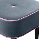 Квадратный мягкий пуф на черных ножках Winton Pouf Square варинант исполнения - 24 | Loft Concept в Уфе