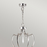 Люстра цвета никель с 6-ю лампами и стеклянными подвесками Elstead Lighting варинант исполнения - 4 | Loft Concept в Уфе