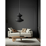 Подвесной вязаный черный светильник «Моника» варинант исполнения - 3 | Loft Concept в Уфе