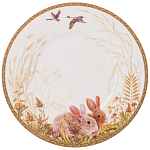 Чайная пара из фарфора с изображением собаки и зайцев 300 мл Hunting Porcelain Collection 2 варинант исполнения - 3 | Loft Concept в Уфе