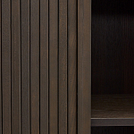 Буфет тёмно-коричневого цвета из ясеневого шпона с 2-мя раздвижными дверями Toinette варинант исполнения - 3 | Loft Concept в Уфе