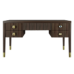 Письменный стол с 4-мя ящиками Elsa Dreams Walnut варинант исполнения - 6 | Loft Concept в Уфе