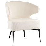 Современное мягкое кресло на металлических ножках Rakush Milk варинант исполнения - 1 | Loft Concept в Уфе