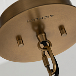 Подвесной светильник с узким цилиндрическим абажуром из черных вертикальных реек Kichler варинант исполнения - 4 | Loft Concept в Уфе