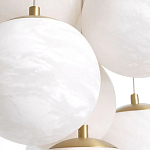 Люстра подвесная круглая с сферическими плафонами из натурального камня Glowing Spheres варинант исполнения - 4 | Loft Concept в Уфе