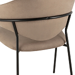 Коричневый стул с обивкой из искусственной замши Alexis варинант исполнения - 7 | Loft Concept в Уфе