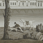 Обои ручная роспись Monuments of Paris Eau Forte on scenic paper варинант исполнения - 2 | Loft Concept в Уфе