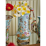 Ваза с птичкой из фарфора с бронзовыми элементами Garden of Eden варинант исполнения - 6 | Loft Concept в Уфе