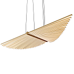 Люстра в виде распахнутых крыльев из тонких металлических планок Flight of Freedom варинант исполнения - 4 | Loft Concept в Уфе