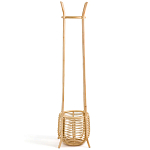 Напольная вешалка с корзиной из ротанга Trina Wicker Floor Hanger варинант исполнения - 3 | Loft Concept в Уфе