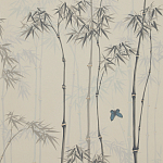 Обои ручная роспись Distant Bamboo Special Colourway on white dyed paper варинант исполнения - 1 | Loft Concept в Уфе