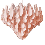 Люстра из стекляных розовых лепестков Petalled Illuminator варинант исполнения - 3 | Loft Concept в Уфе