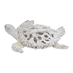 Статуэтка черепаха с ажурным панцирем и детализированной текстурой в белом цвете Marine Accessories варинант исполнения - 1 | Loft Concept в Уфе