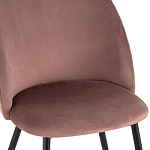 Мягкий стул в велюре пыльно-розового цвета Miruna Chair варинант исполнения - 6 | Loft Concept в Уфе