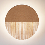 Бра круглое натуральная пробка с бахромой Natural Cork варинант исполнения - 3 | Loft Concept в Уфе