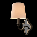 Бра с белым текстильным абажуром и фигурным основанием с зеркальной вставкой Vitorino варинант исполнения - 15 | Loft Concept в Уфе