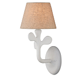 Бра с белым каркасом и тканевым абажуром Natural Stems варинант исполнения - 1 | Loft Concept в Уфе