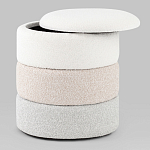 Пуф Three Colors в ткани букле из трех цветов  варинант исполнения - 3 | Loft Concept в Уфе