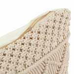 Чехол на подушку с макраме бежевого цвета Macrame варинант исполнения - 3 | Loft Concept в Уфе