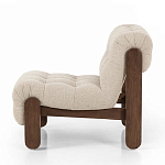 Кресло с деревянным каркасом и обивкой из ткани букле Medieval Furniture варинант исполнения - 1 | Loft Concept в Уфе