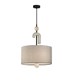 Люстра с серым тканевым плафоном Flourish варинант исполнения - 2 | Loft Concept в Уфе