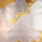 Обои ручная роспись в стиле Арт-деко Namban Colourway SC-290 on Deep Rich Gold gilded paper варинант исполнения - 2 | Loft Concept в Уфе