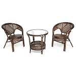 Комплект уличной мебели Angela Dark Brown варинант исполнения - 1 | Loft Concept в Уфе