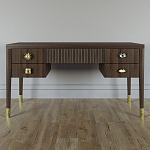 Письменный стол с 4-мя ящиками Elsa Dreams Walnut варинант исполнения - 5 | Loft Concept в Уфе