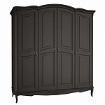 Шкаф черный из массива бука в стиле прованс Black Provence варинант исполнения - 1 | Loft Concept в Уфе
