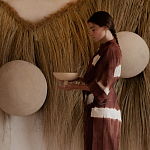 Большая дизайнерская Инсталляция из соломы RAFFIA Installation  варинант исполнения - 1 | Loft Concept в Уфе