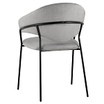 Серый стул с обивкой из искусственной замши Alexis варинант исполнения - 5 | Loft Concept в Уфе