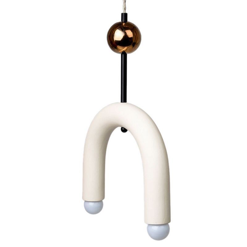 Подвесной светильник MOROSHKA arc [white] Белый Бронза в Уфе | Loft Concept 