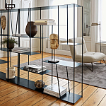 Книжный стеллаж из металла Menzie Square Metal Rack варинант исполнения - 3 | Loft Concept в Уфе
