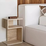 Дизайнерский журнальный стол фигурный с полками Gulip варинант исполнения - 2 | Loft Concept в Уфе