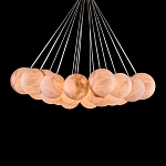 Люстра подвесная круглая с сферическими плафонами из натурального камня Glowing Spheres варинант исполнения - 2 | Loft Concept в Уфе