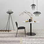 Торшер с трехъярусным плафоном из металлической сетки Metal Mesh Floor Lamp варинант исполнения - 2 | Loft Concept в Уфе