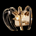 Бра золотого цвета с изогнутыми хрустальными элементами Radiant Ribbons варинант исполнения - 3 | Loft Concept в Уфе