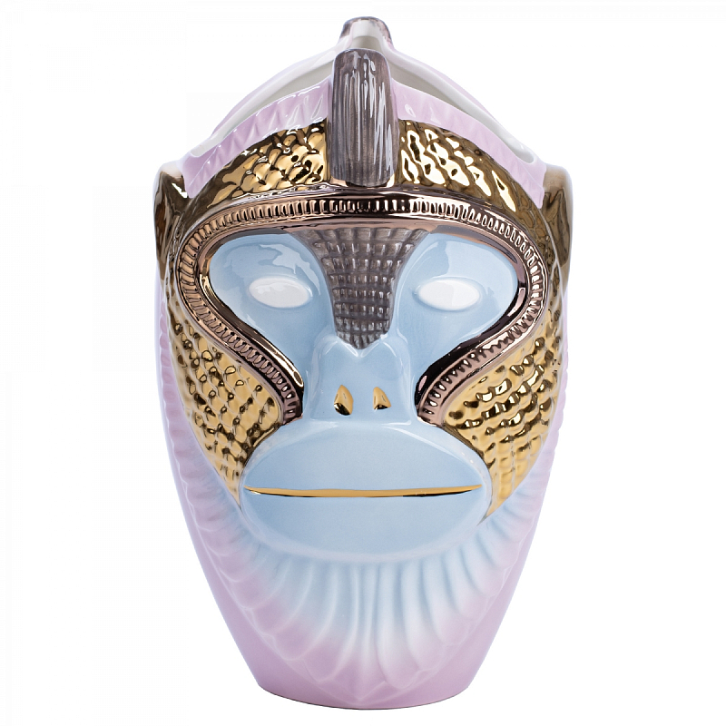 Ваза Primates Kandti Decoration Белый Золотой Розовый пастельный Ваза Primates Kandti Decoration Белый Золотой Розовый пастельный в Уфе | Loft Concept