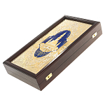 Нарды настольные из натурального камня лазурит и долерит Backgammon from Stone варинант исполнения - 13 | Loft Concept в Уфе