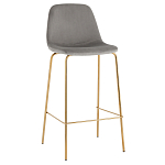 Барный стул на золотистых ножках VENDRAMIN Grey варинант исполнения - 1 | Loft Concept в Уфе