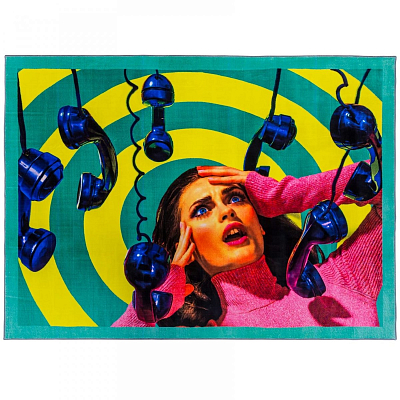 Ковер Seletti Rectangular Rug Phone Ковер Seletti Rectangular Rug Phone